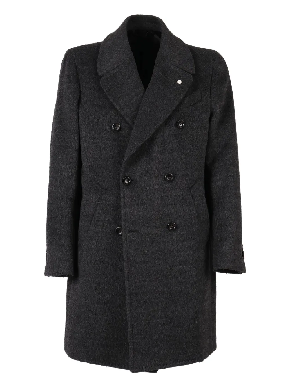 LUIGI BIANCHI MANTOVA double-breasted coat | Grey | Image 1