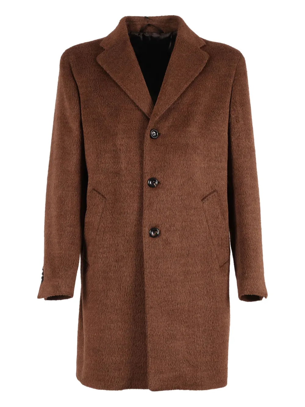 LUIGI BIANCHI MANTOVA three-button wool coat | Brown | Image 1