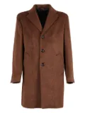 LUIGI BIANCHI MANTOVA three-button wool coat - Brown