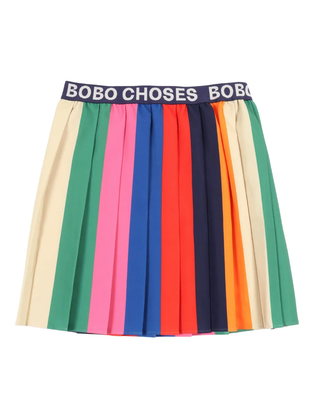 Bobo Choses Rainbow Pleated Skirt In Multi