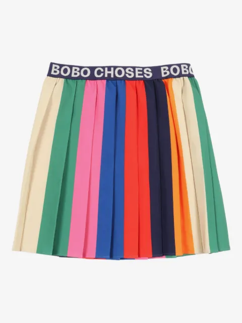 Bobo Choses rainbow pleated skirt