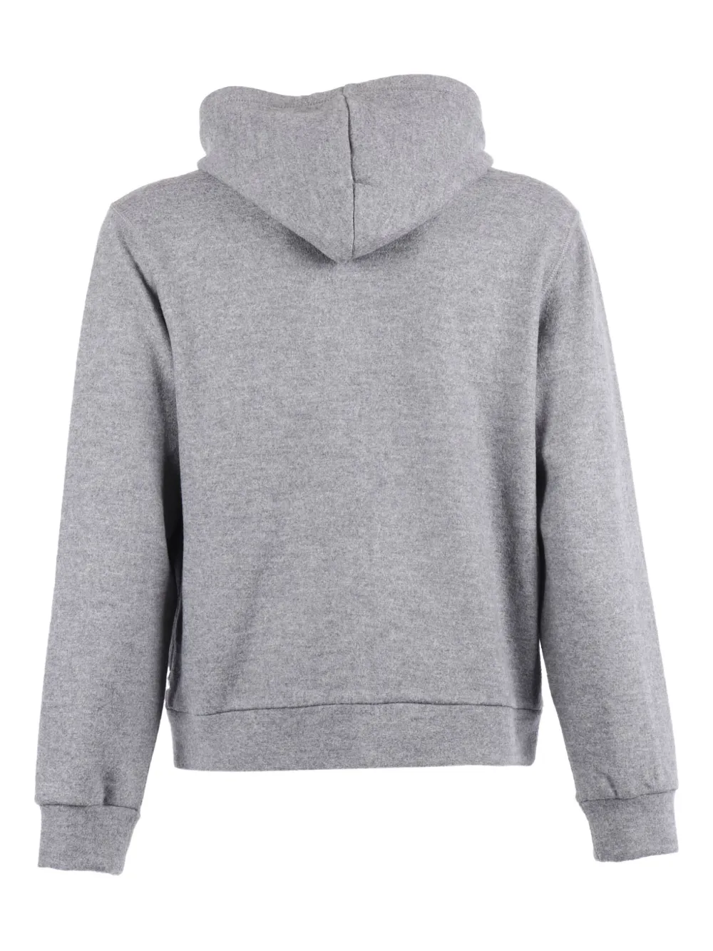 Circolo 1901 Heathered Wool Full Zip Hoodie In Gray