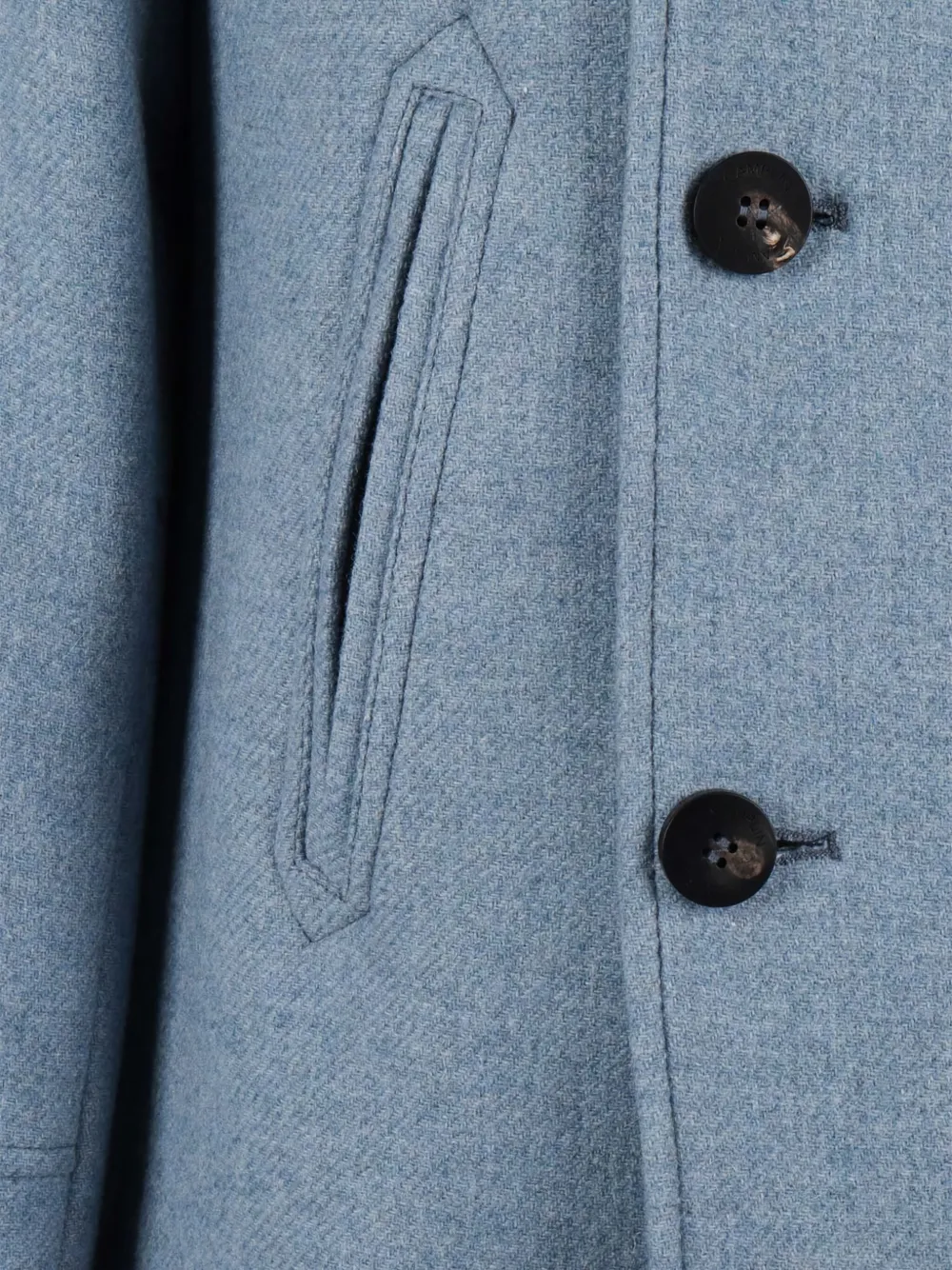 Camplin Double-breasted Coat In Blue