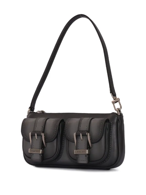 Michael Kors buckle-pocket Shoulder Bag | Grey | FARFETCH