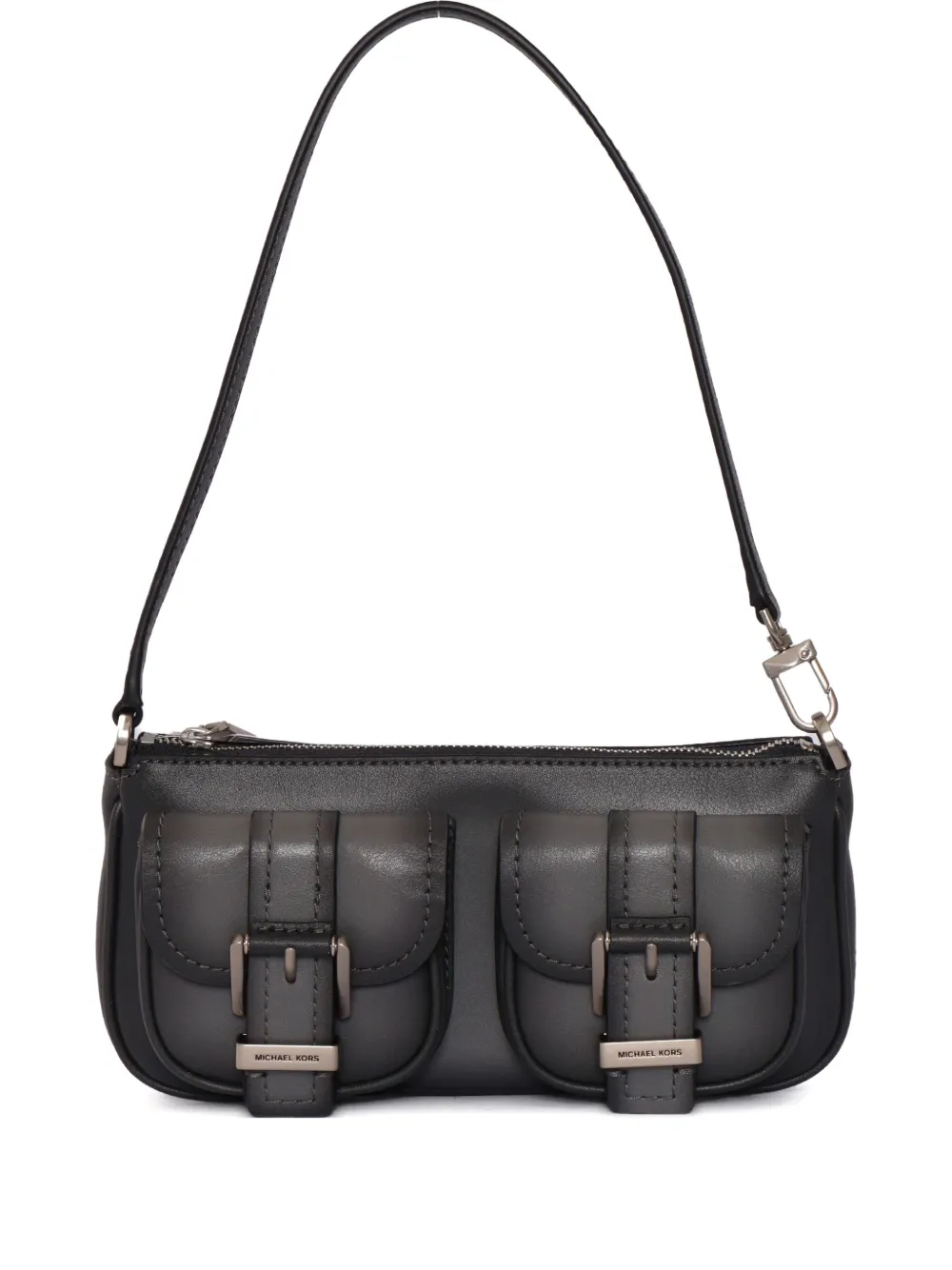Michael Kors Kids buckle-pocket shoulder bag - グレー Michael Kors Kids buckle-pocket shoulder bag - グレー