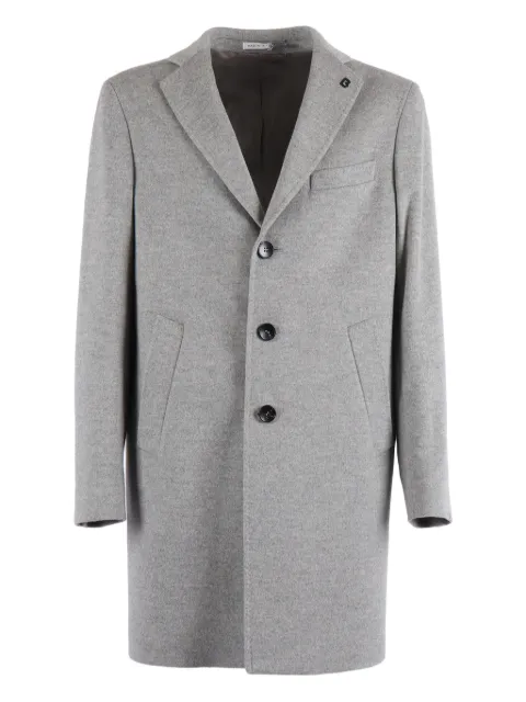 Brera three-button wool coat