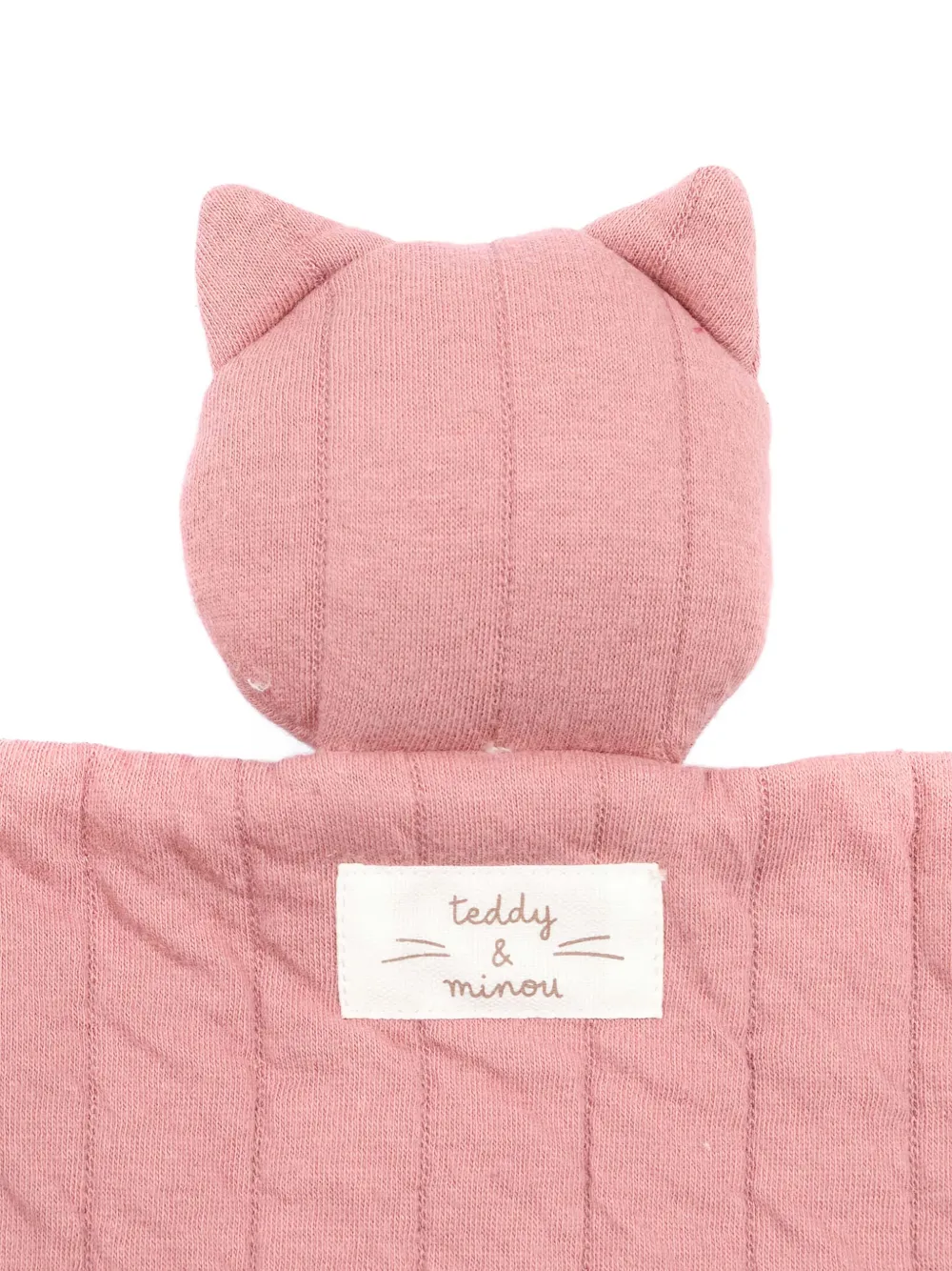 TEDDY & MINOU cat head quilted comforter - Roze