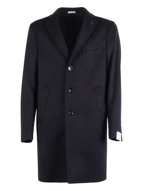 Brera three-button wool coat