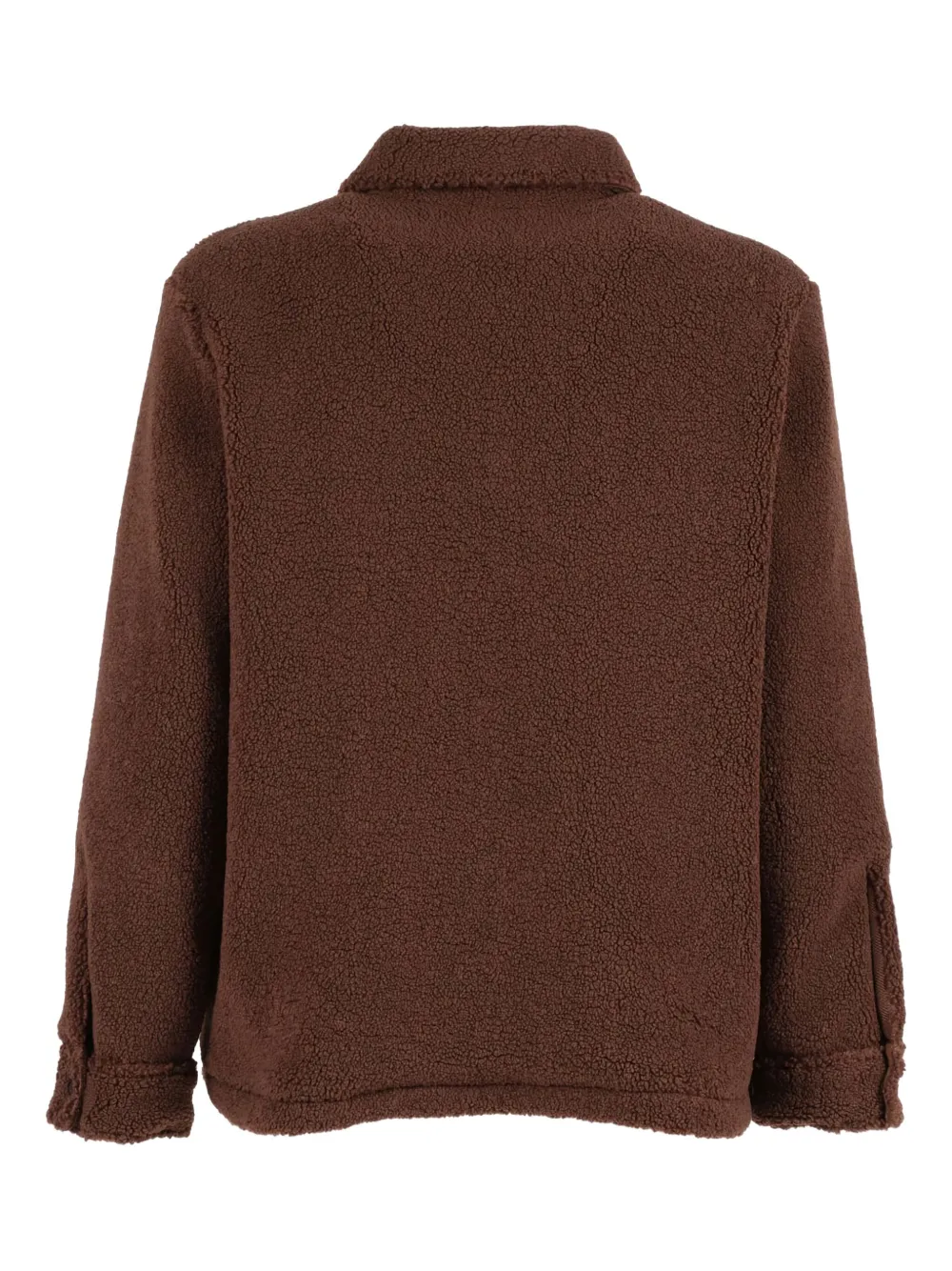 Ballantyne Teddy-cloth Button-fastening Jacket In Brown