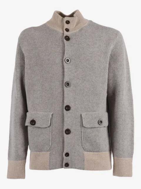 Ballantyne ribbed wool cardigan