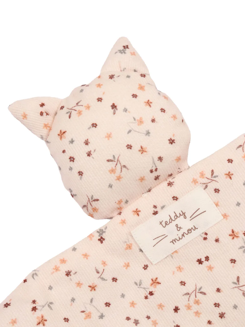 TEDDY & MINOU Donsjack met bloemenprint Beige