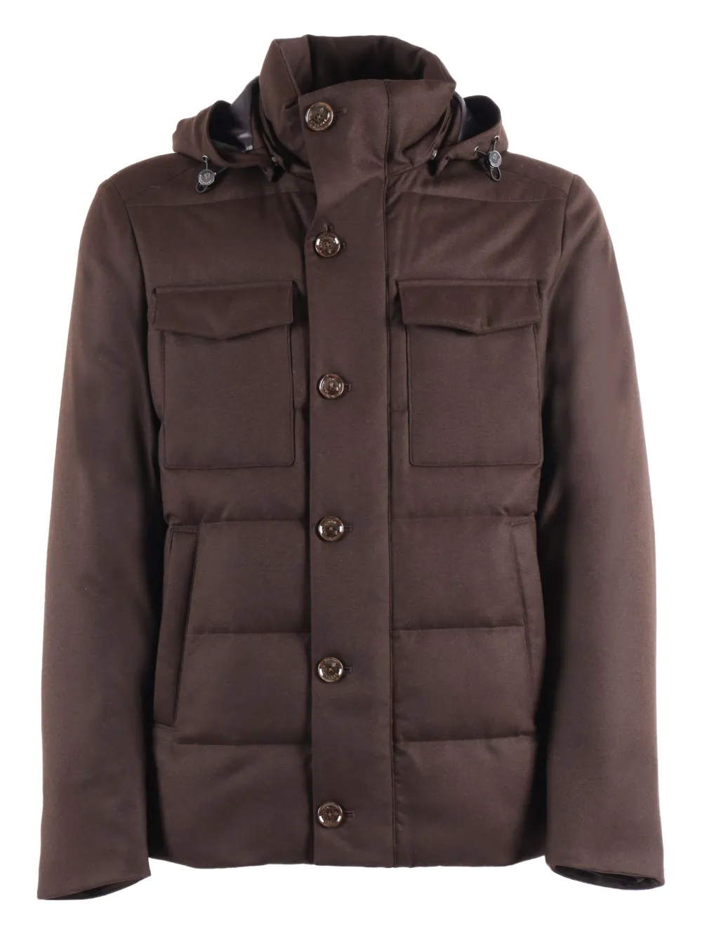 Montecore Virgin Wool Padded Jacket In Brown