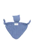 TEDDY & MINOU quilted cat-head comforter - Blue