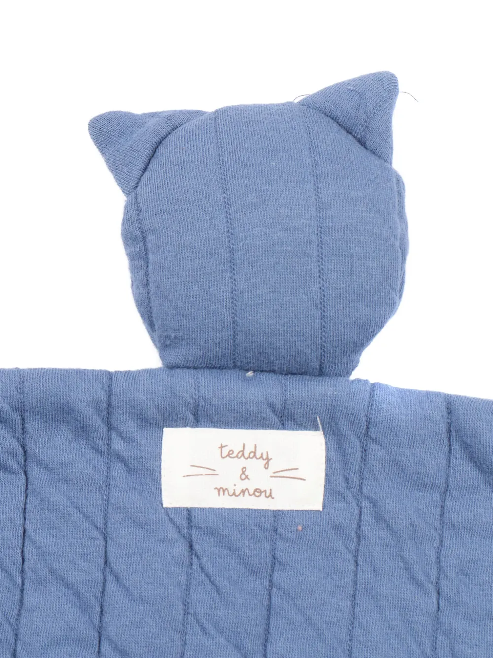 TEDDY & MINOU Gewatteerd dekbed met kat Blauw