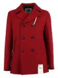 Camplin double-breasted wool coat - Red