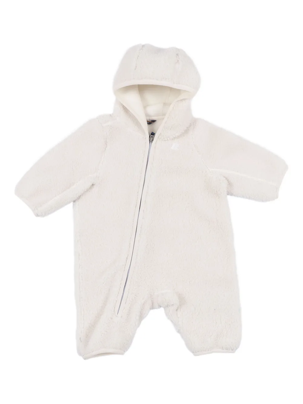 K Way Kids fleece hooded romper | Neutrals | Image 1