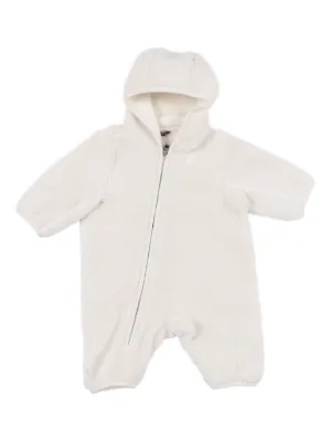Moncler Enfant フーデッド ロンパース | ホワイト | FARFETCH JP