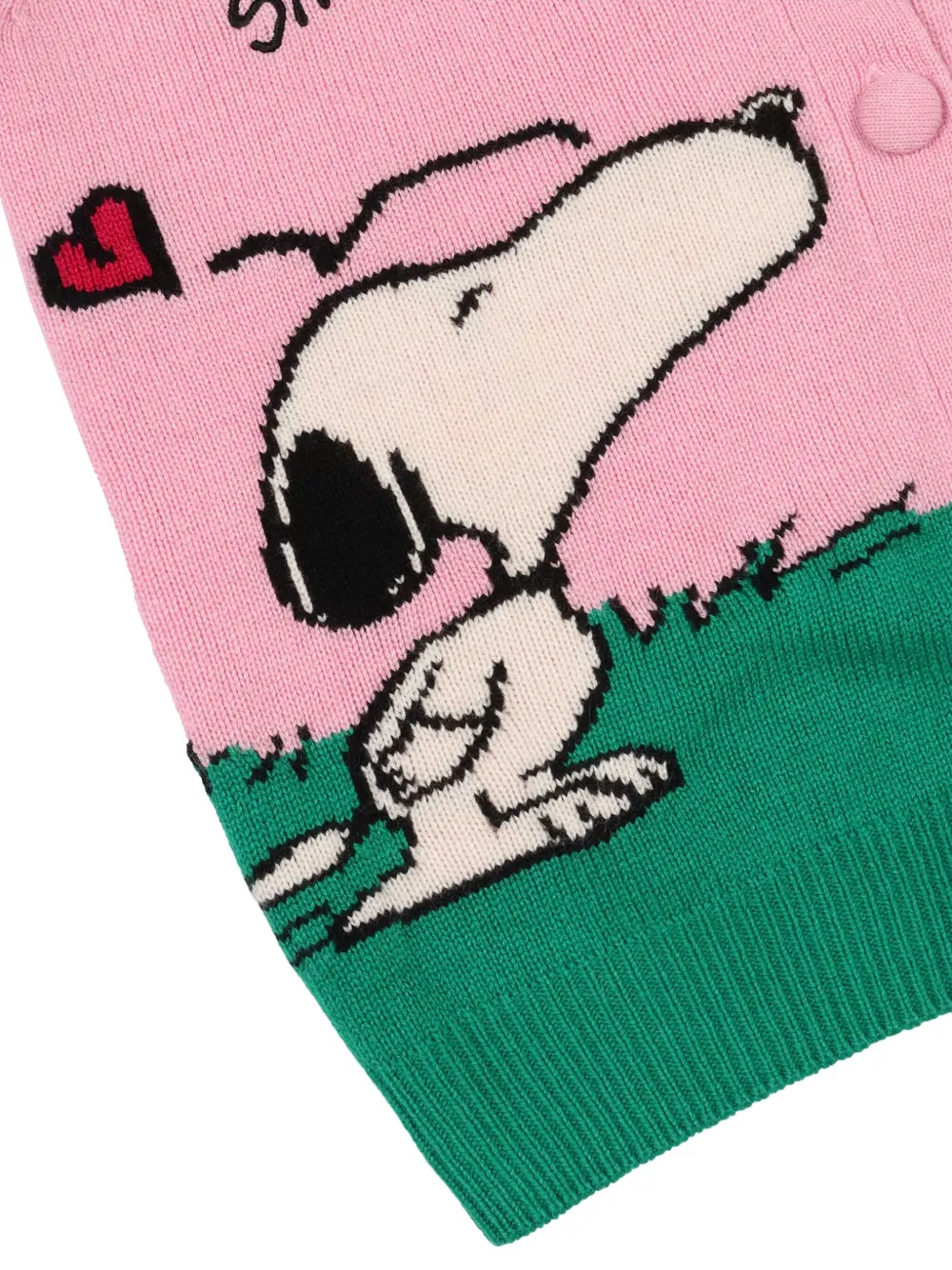 MC2 Saint Barth Kids x Peanuts vest met jacquard Roze