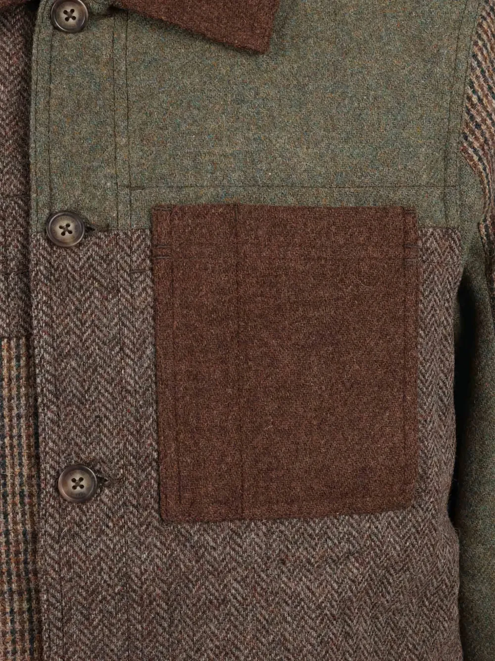 Sebago Medio Dorr Patchwork Jacket In Brown