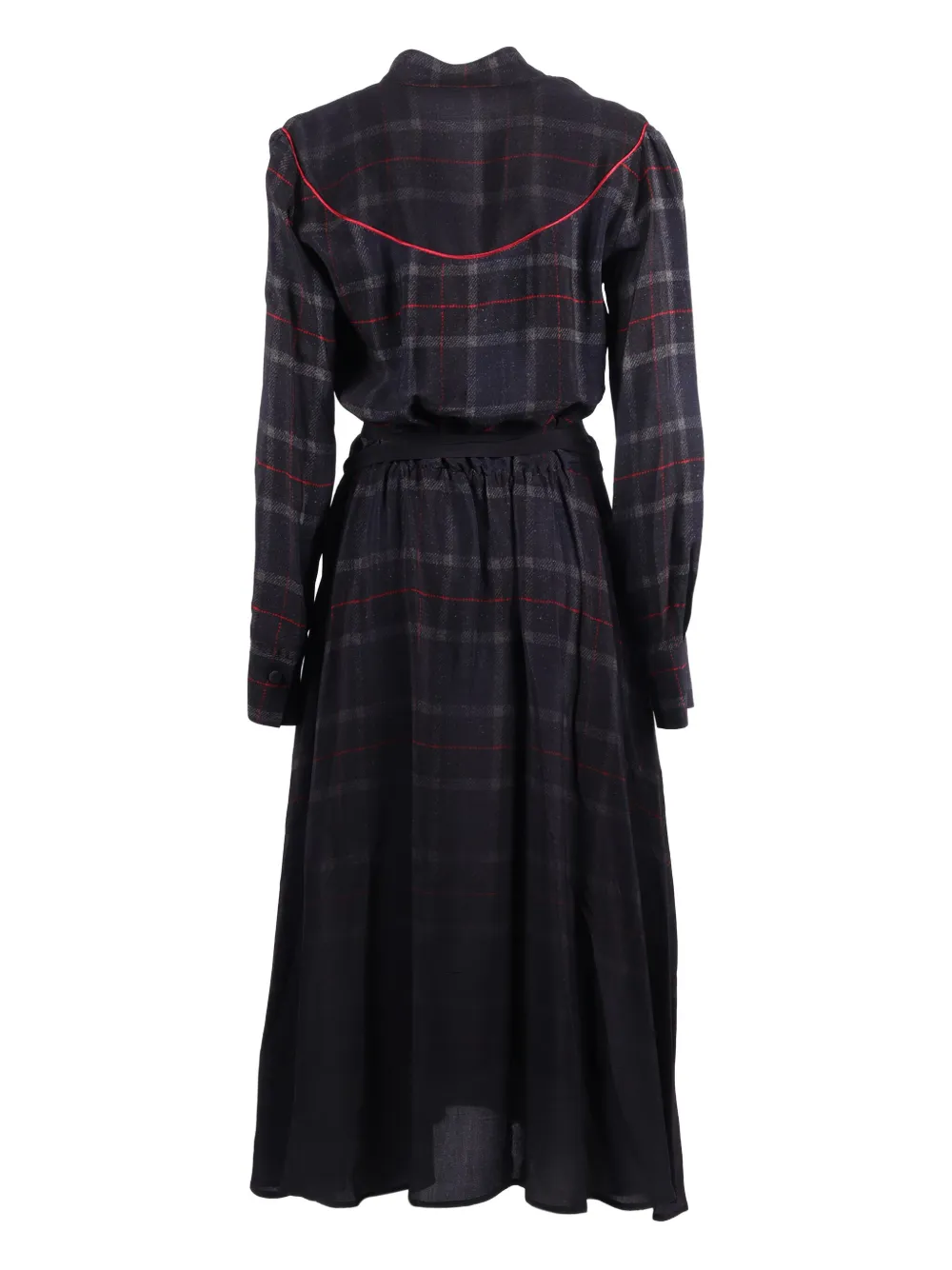 Shirtaporter checkered dress - Blauw