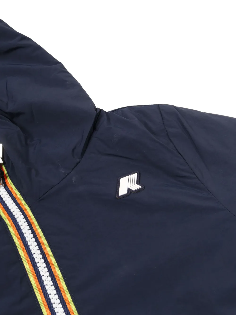 K-way Hooded Jacket In Blue
