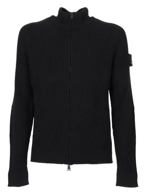 Premiata ribbed zip-up cardigan