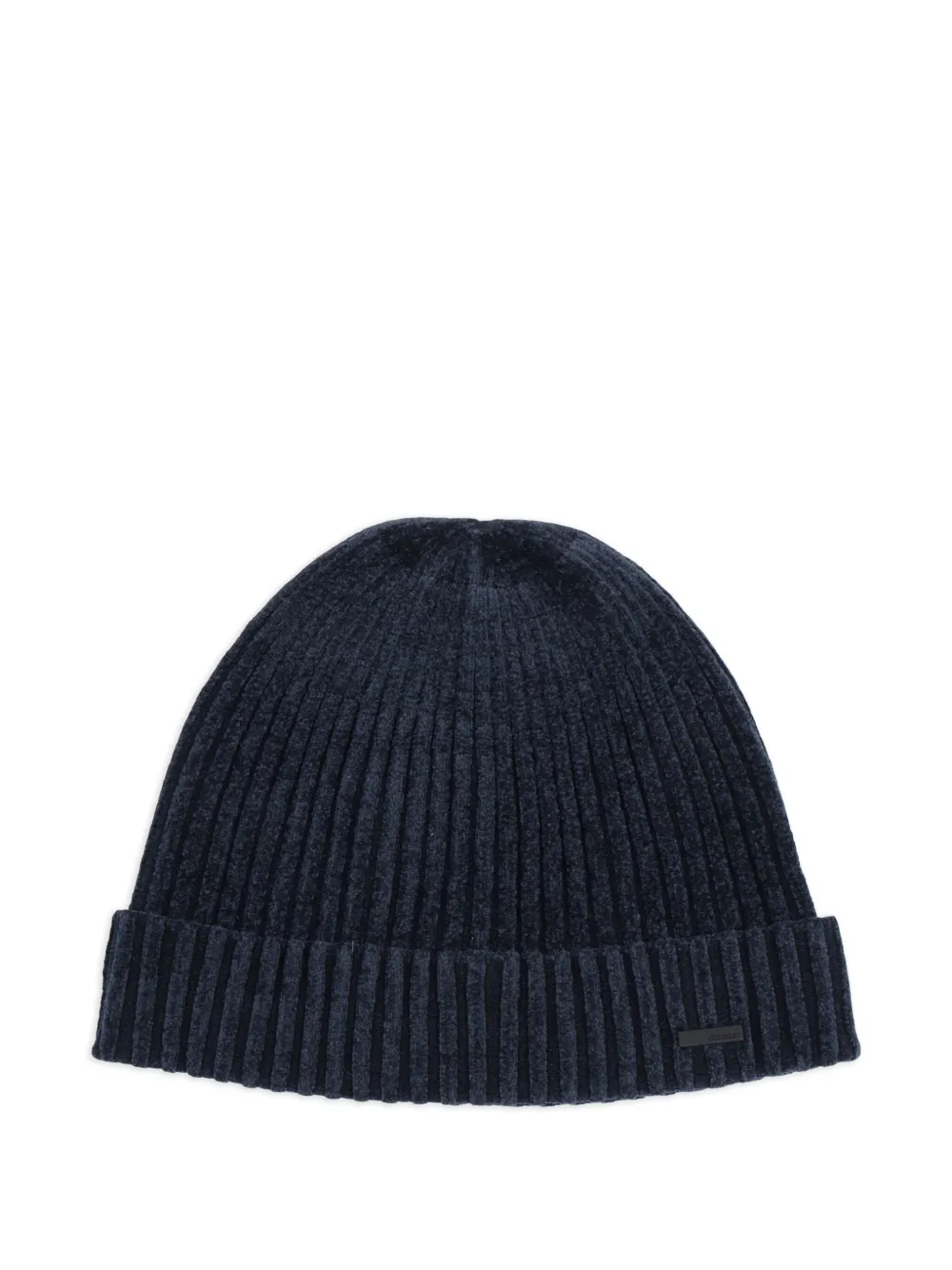RRD velvet-effect ribbed beanie | Blue | Image 1