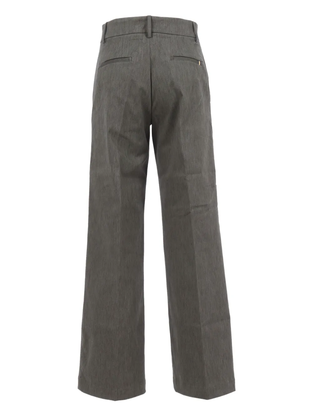 K-way Belt-loops Straight Trousers In Gray