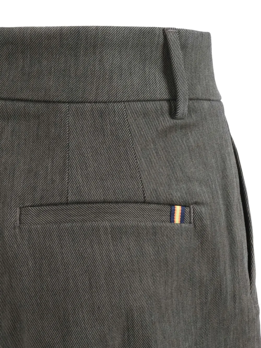 K-way Belt-loops Straight Trousers In Gray