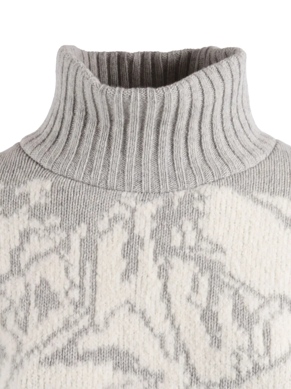 Ballantyne High-neck Sweatshirt With Fitted Silhouette And Design In Gray