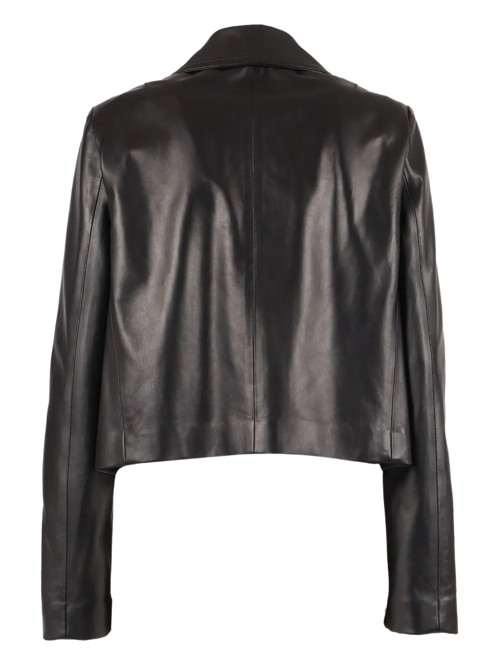 Fay Clasp-fastening Leather Jacket In Black