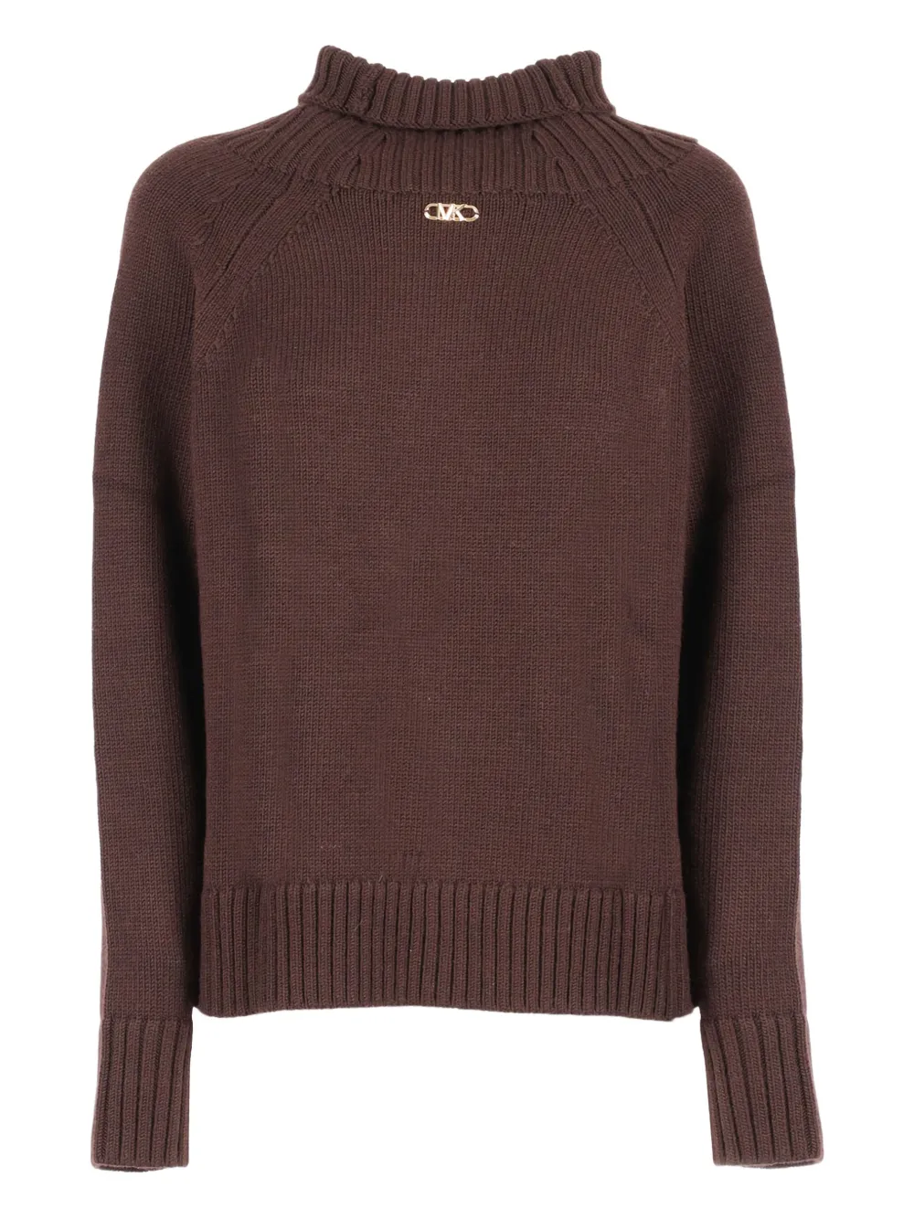 Michael Kors Kids roll-neck sweater - ブラウン Michael Kors Kids roll-neck sweater - ブラウン