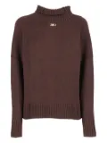 Michael Kors Kids roll-neck sweater - Brown