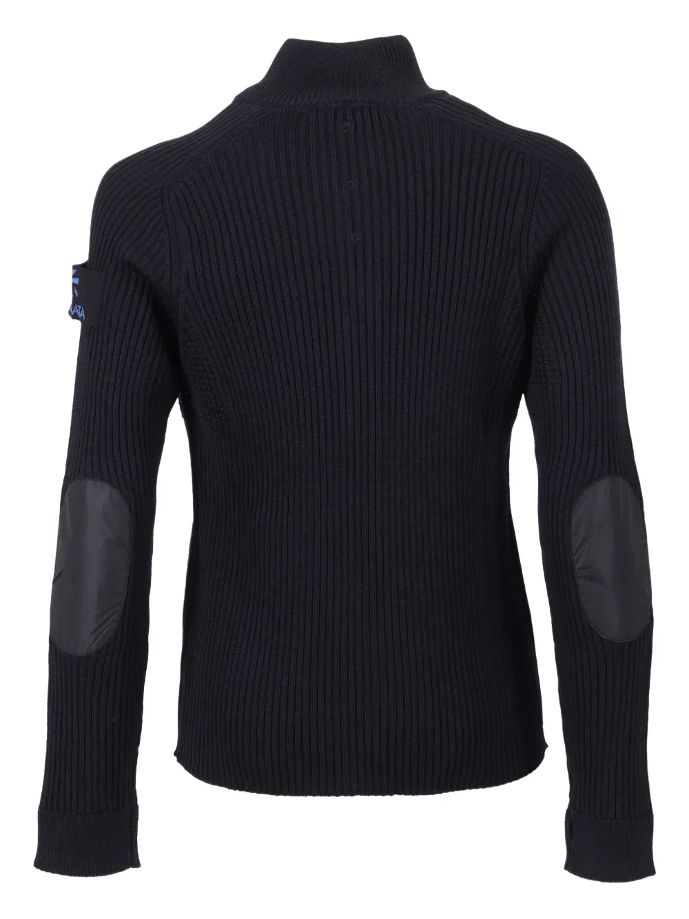 Premiata Bibbed Zip-up Cardigan In Black