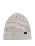 Fay ribbed wool beanie - Grey