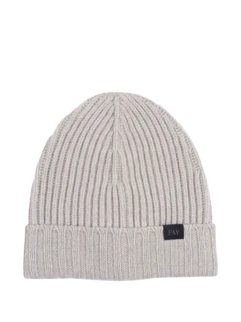 Fay ribbed wool beanie