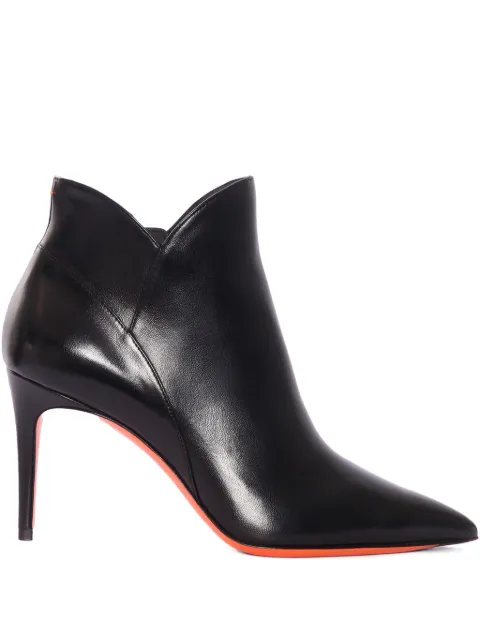 Santoni leather ankle boots