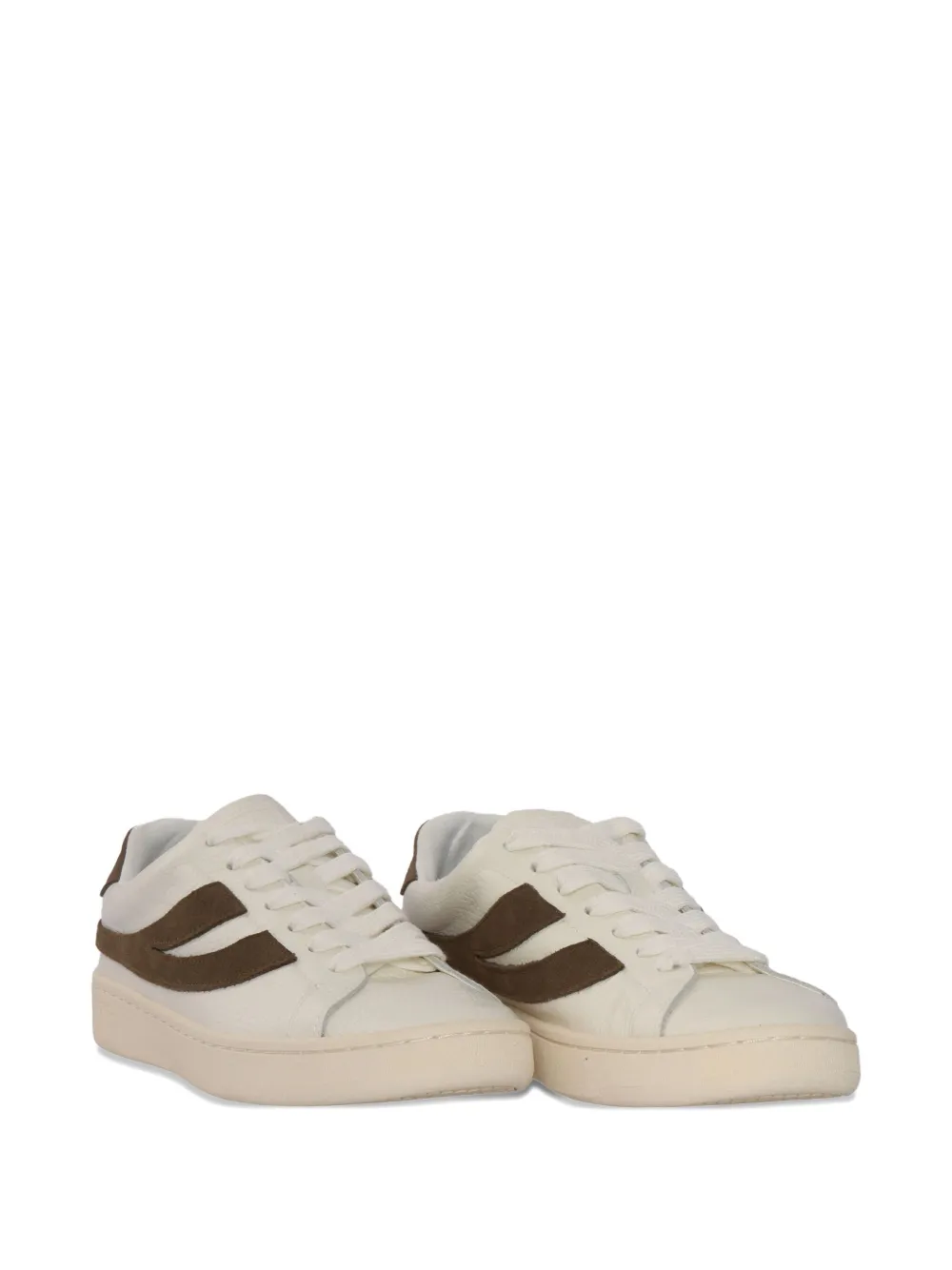 Superga LendI leren sneakers met vlakken Beige