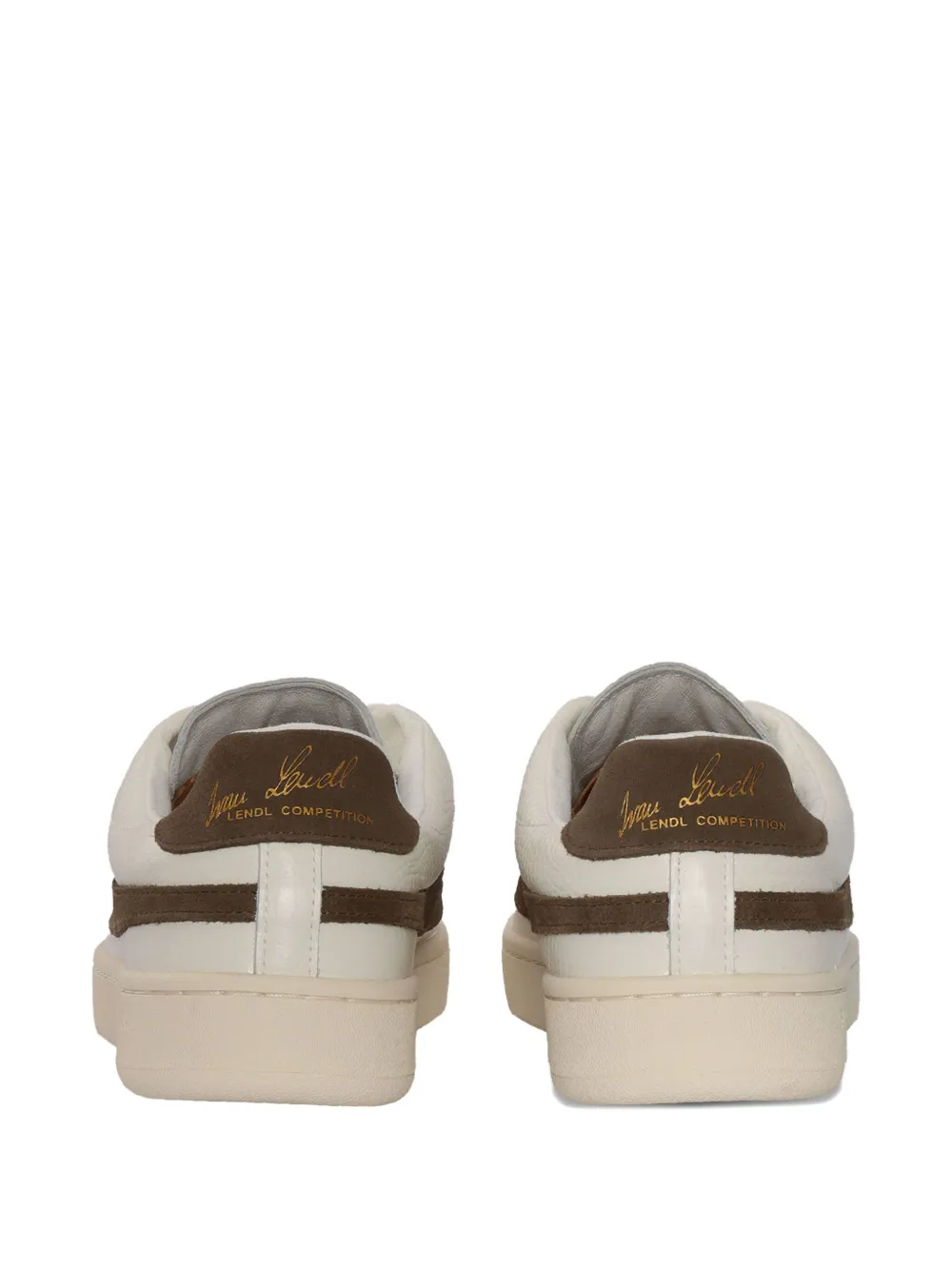 Superga LendI leren sneakers met vlakken Beige