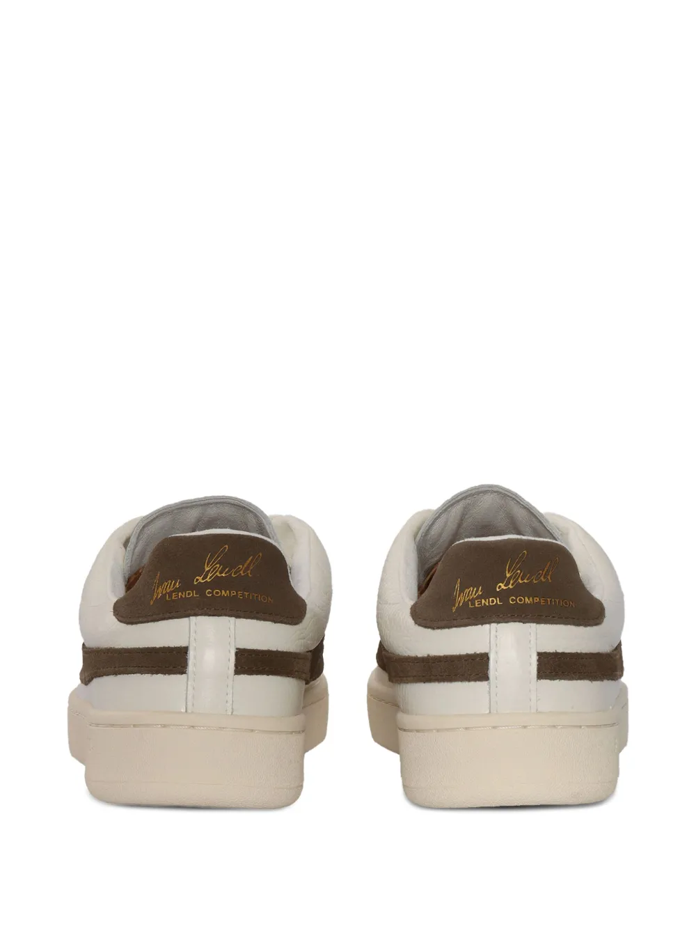 Superga LendI leren sneakers met vlakken Beige