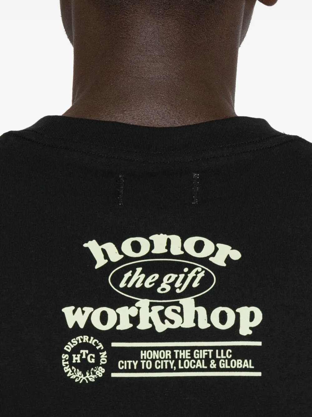 Honor The Gift T-shirt met grafische print Zwart
