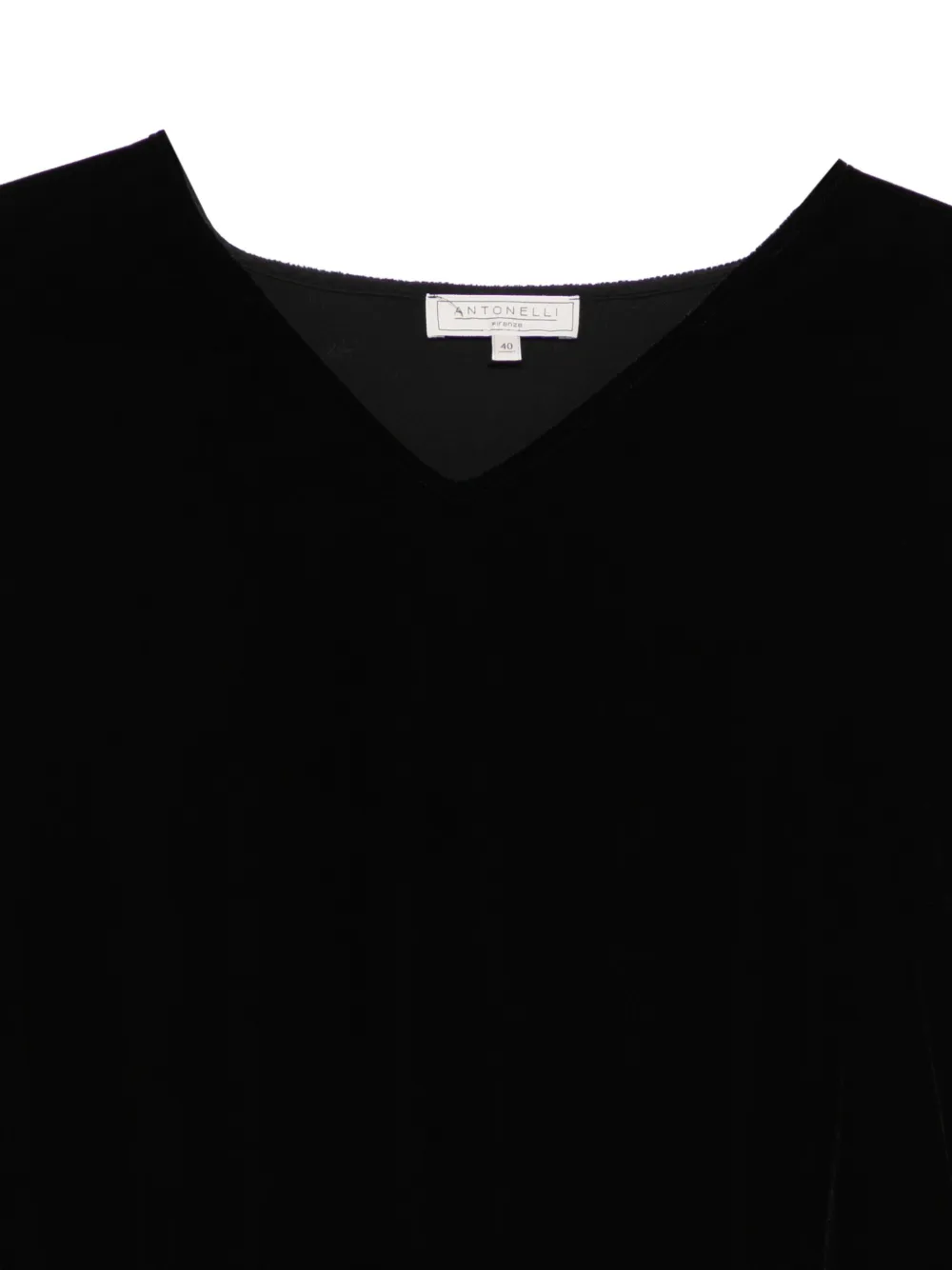 Antonelli T-shirt met V-hals Zwart