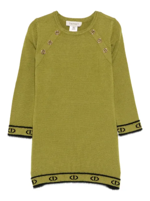 TWINSET Kids crew-neck knitted dress