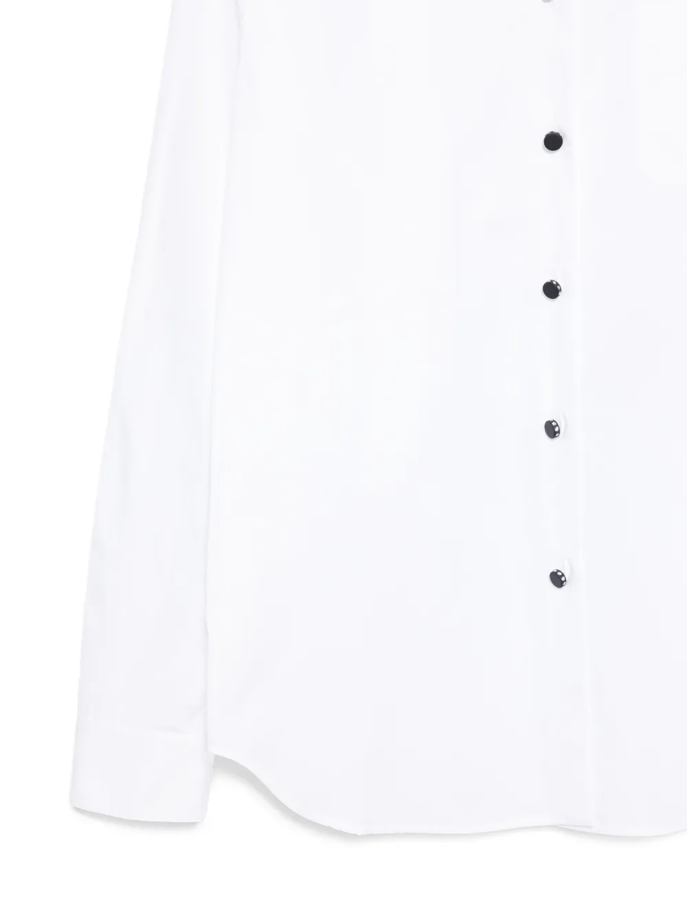  Nº21 Buttoned Long-sleeve Shirt - White 