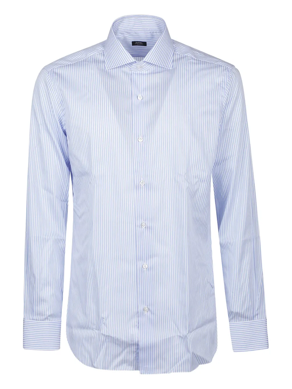 Barba striped cotton shirt | Blue | Image 1