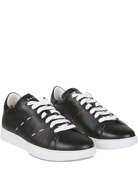 Kiton leather lace-up sneakers