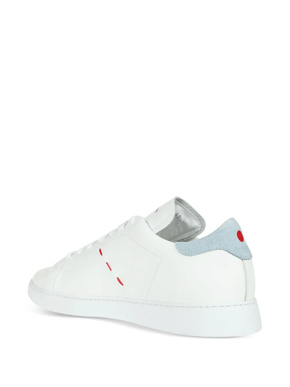 Kiton Leren sneakers Wit