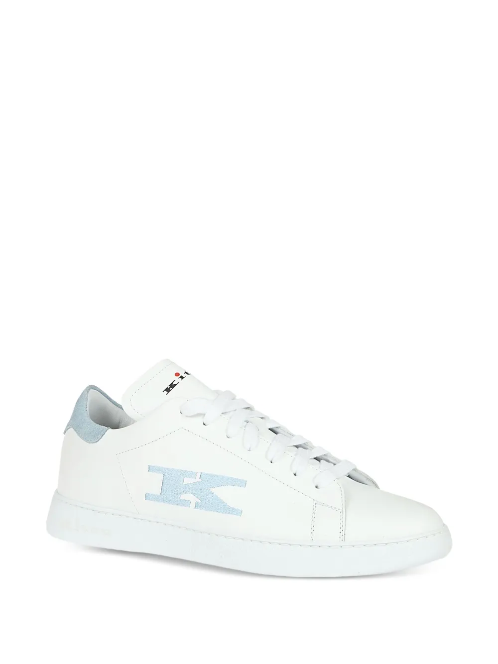 Kiton Leren sneakers Wit