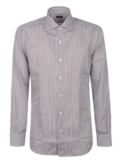 Barba striped cotton shirt