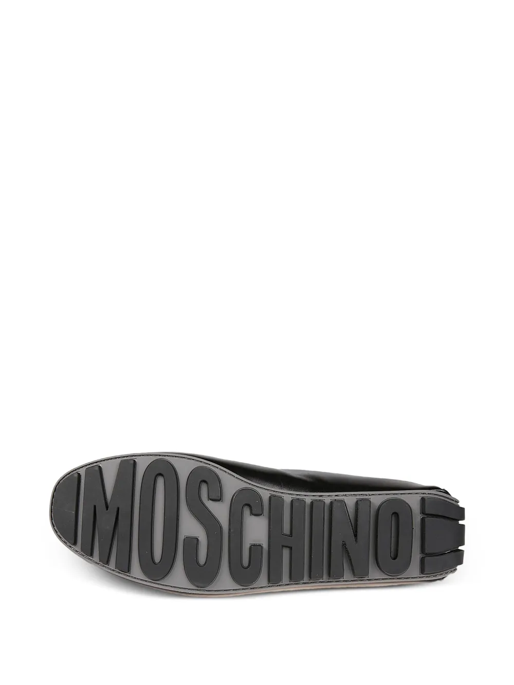 Moschino Loafers met logoplakkaat Zwart